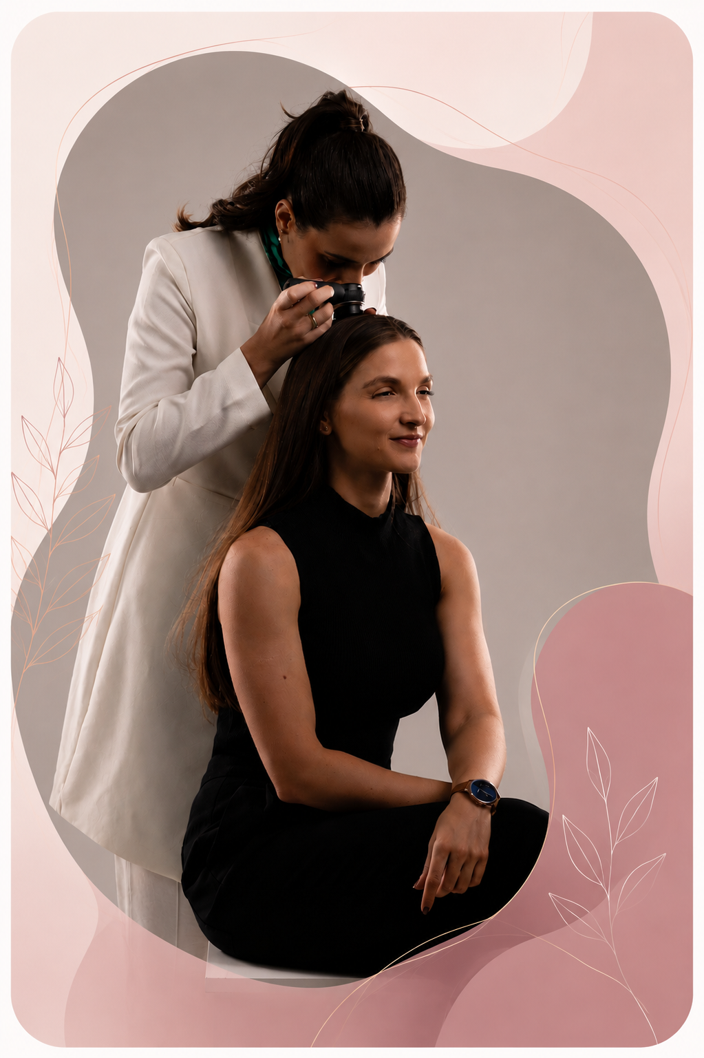 Dra. Isabella Rodrigues em atendimento tricológico